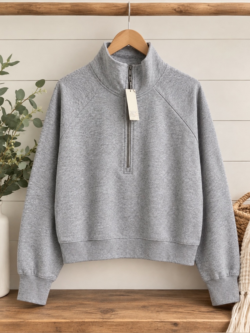 Gray Half-Zip Scuba- NWT
